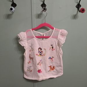 Disney's Snow White Flutter Sleeve Top size 7/8